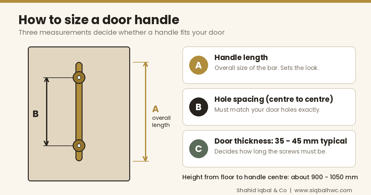 Door Handle Size Guide: How to Choose the Right Size