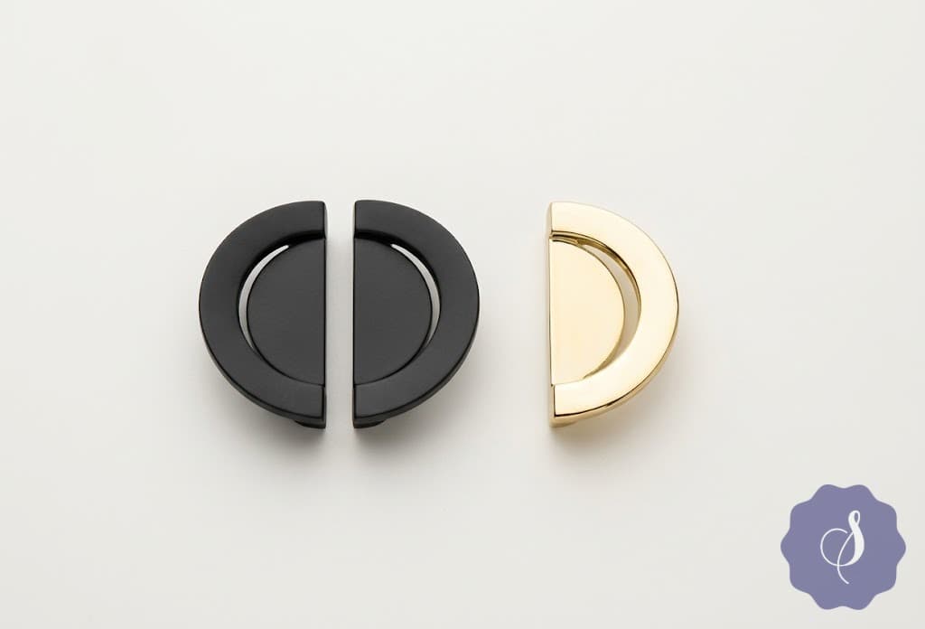 Matte Black Zinc Alloy Cabinet Handle Drawer Pull Zinc Black - B1268