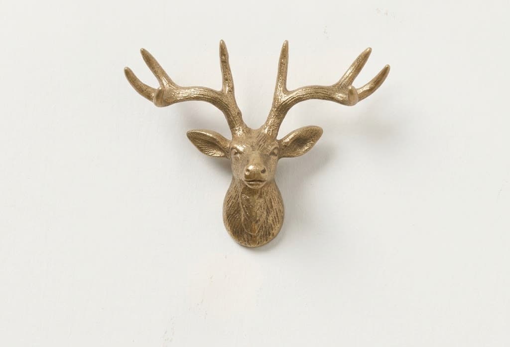 Brass Brass Knob / Antique Knob Brass Knob / Deer Knob / Antique Knob