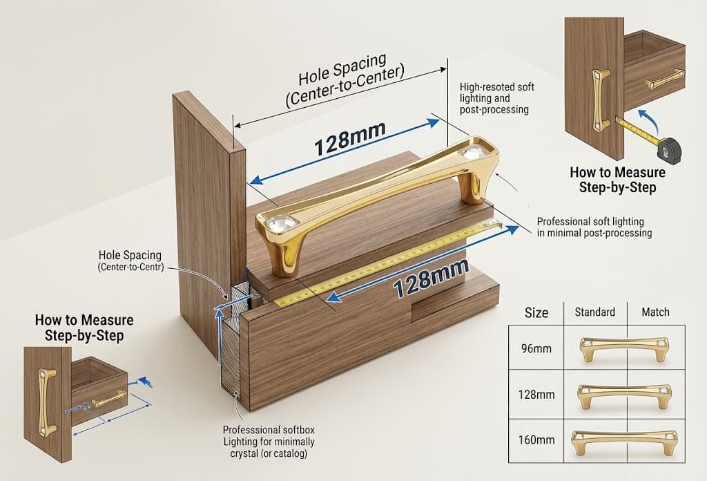 How to Measure Cabinet Handle Hole Spacing