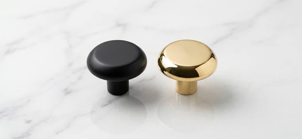 Golden Aluminum Modern Knob