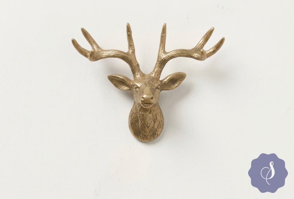 Brass Brass Knob / Antique Knob Brass Knob / Deer Knob / Antique Knob